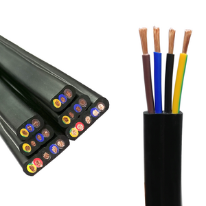 Wholesale Hot Sale 300/500V Flat Cable Electric pvc Wire Low Voltage  Multi Cores Flexible Cable Power Cord Flat Electric Wire