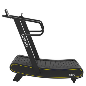 Non electric treadmill power fit trademill fitness air runner self generating sports gym machine R800 tesoro