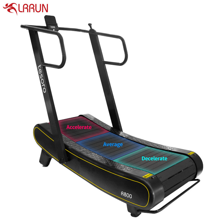 Non electric treadmill power fit trademill fitness air runner self generating sports gym machine R800 tesoro