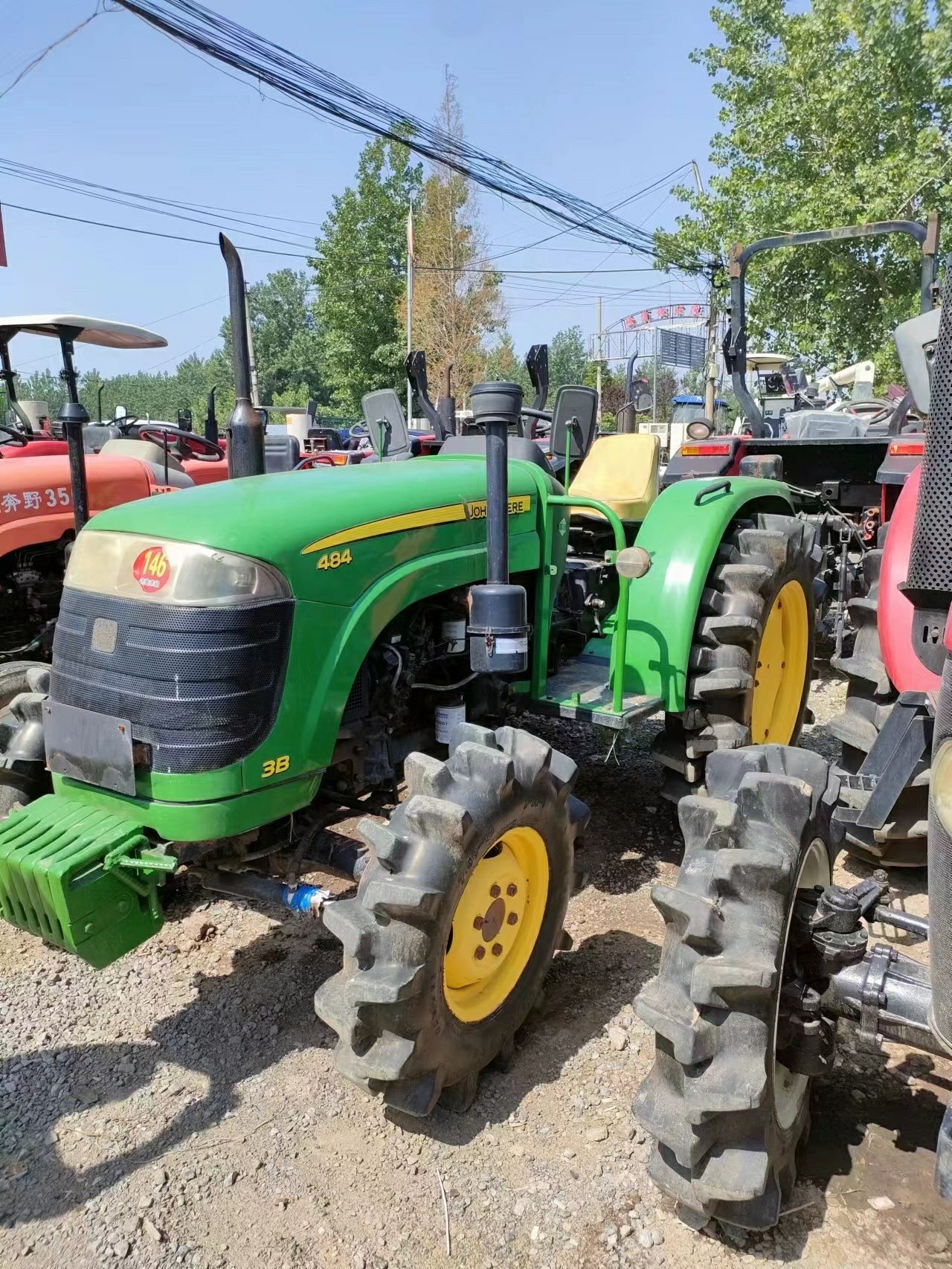 4 wheel mini 75hp tractor power tiller walking tractor with diesel engine