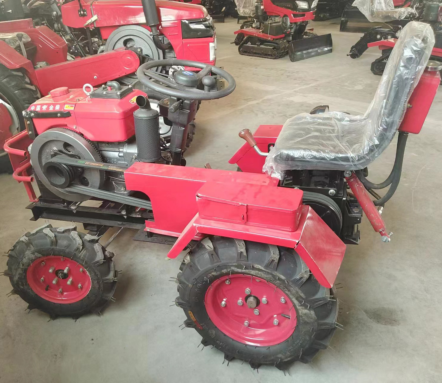 Multipurpose Farming Mini Walk Behind Tractor 12HP 15HP 30HP  4x4 mini farming tractors