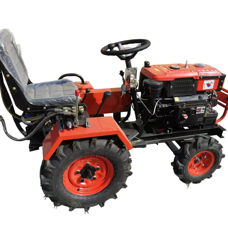 Multipurpose Farming Mini Walk Behind Tractor 12HP 15HP 30HP  4x4 mini farming tractors