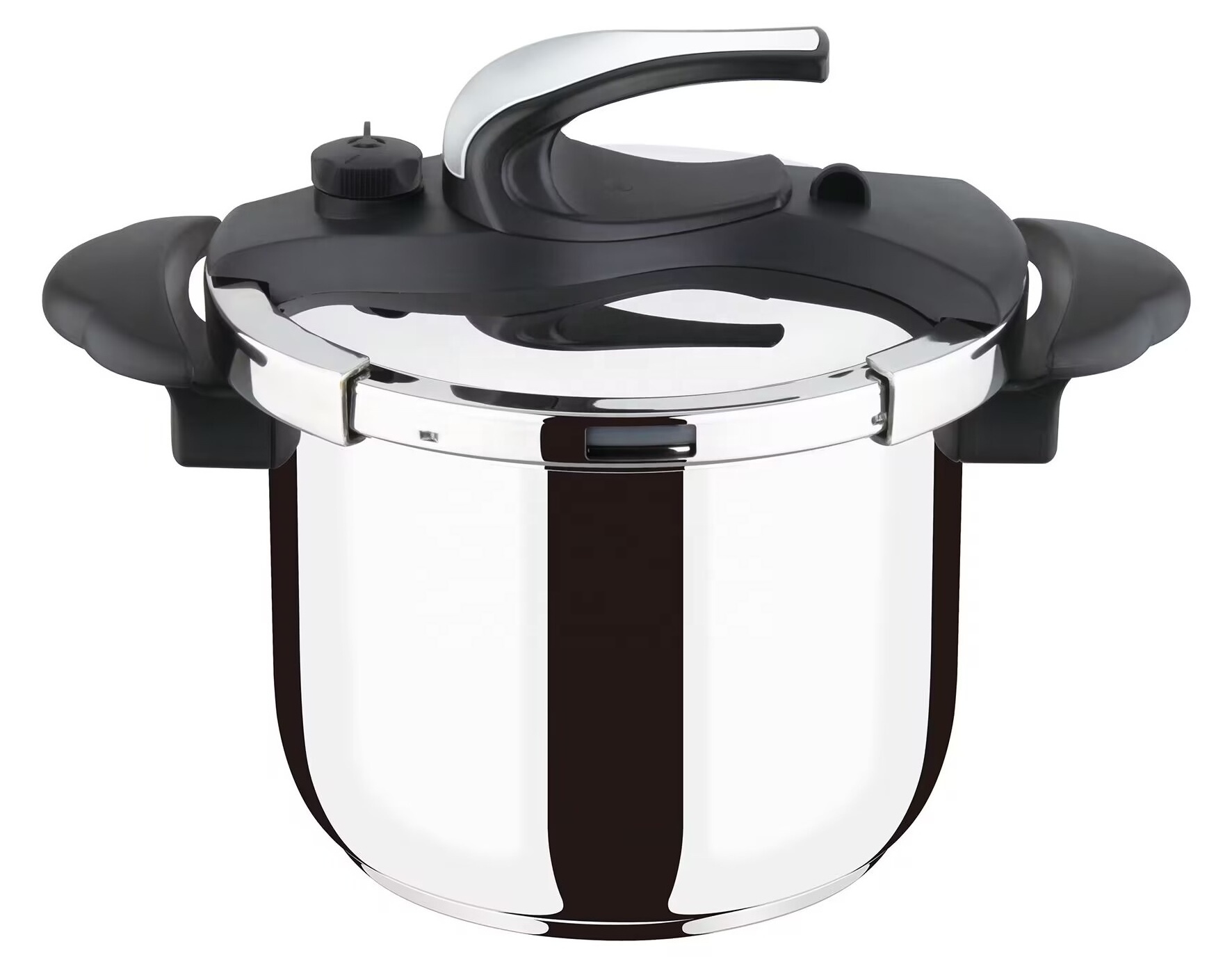 Luxury Home Use New Fashion Stainless Steel 4L/5L/6L/7L Clamp Lock Pressure Cooker In China