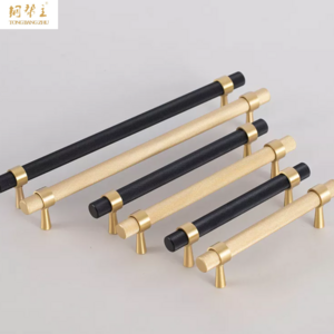 Hot Sale Brass  furniture t bar pull handle Diamond Knurled Cabinet Door Pulls Drawer Handle Knobs T-bar Pull