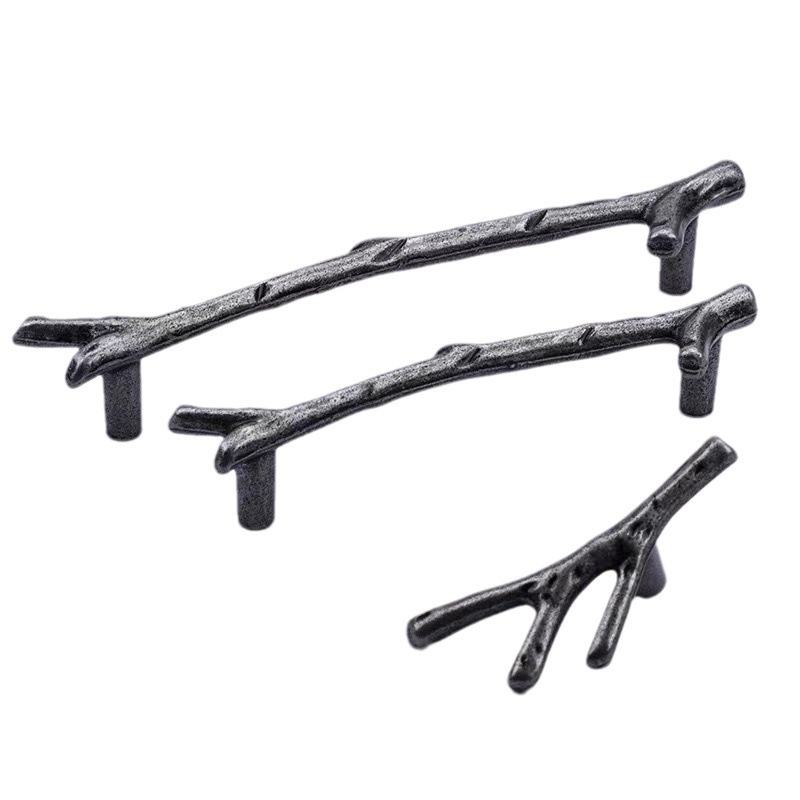 Direct Sales Tree Branch Handle zinc Creative Drawer Bookcase Door Handles Furniture Tree branch Cabinet Handles