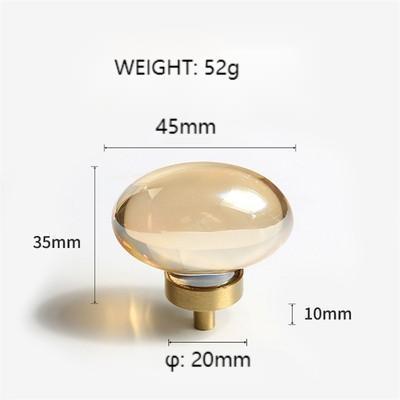 Crystal  Handle European Furniture Drawer Handle Hardware Wardrobe Cabinet Single Hole Crystal Knob doorknob