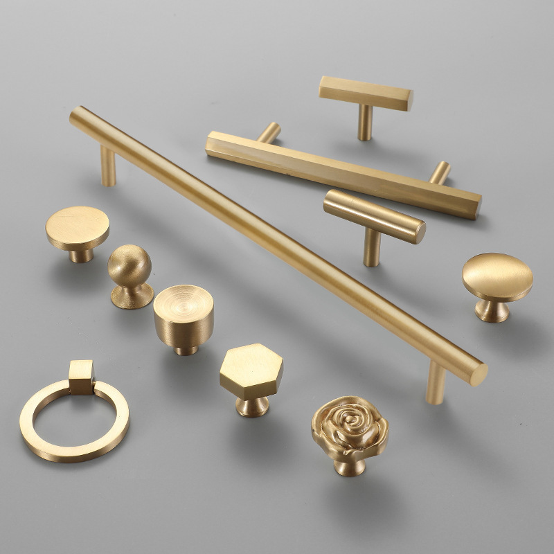 Modern Design Hardware Supplies Classical Furniture Cabinet Drawer Brass Pull Handle And Knob