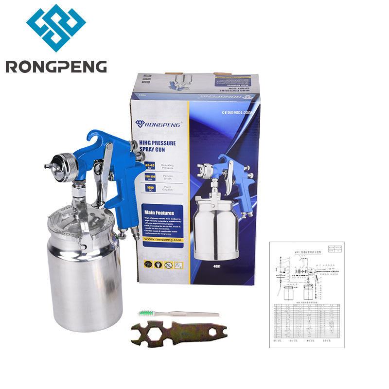 RONGPENG High Efficiency High Pressure Spray Gun Air Powered Economical Air Spray Gun 4001 Air Compressor Paint Sprayer