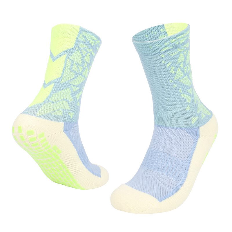 Adult Football Socks With Thick Towel Bottom Mid-tube Soccer Socks With Glue Breathable Sports Socks