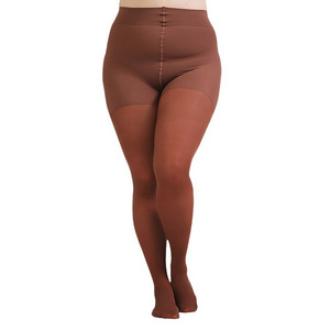 Plus pantyhose fat women's pantyhose belly lift compression stockings base