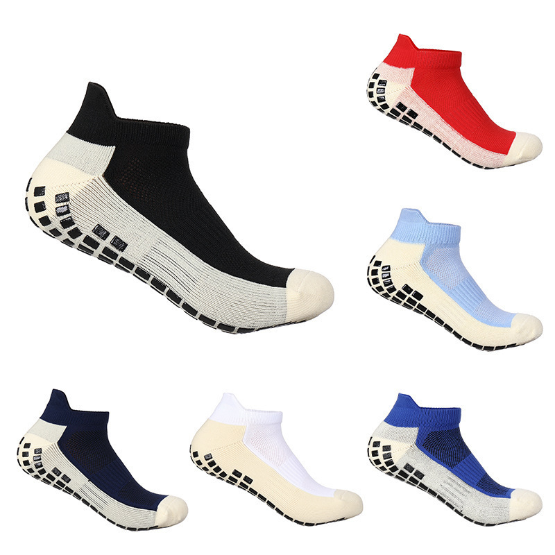 Skid Proof Wear Resisting Soft Thicken Towel Bottom Men&Women Short Soccer Football Sports Training Ankle Crew Socks With Grip