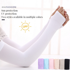 Wholesale Silk Women Men'S Sun UV Protection Sleeves Knitted Outdoor Motor Cycling Basketball Golf Ice Sports Sleeves Arm Sleeve