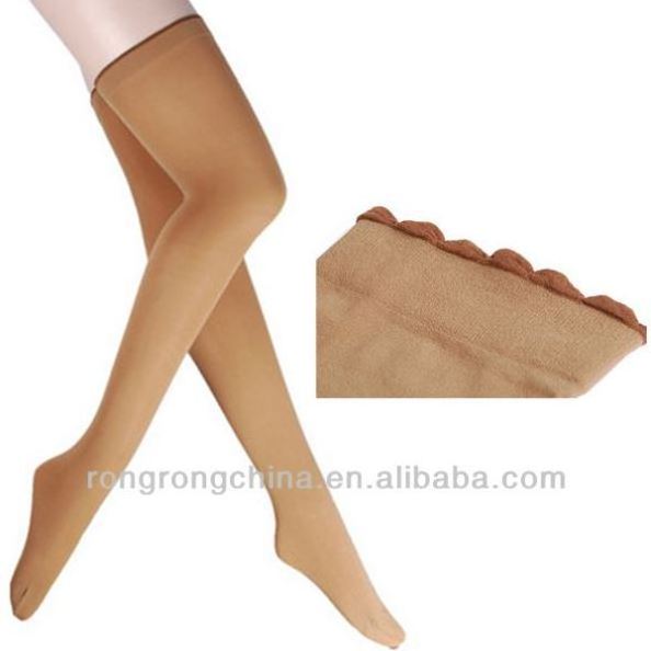 women young girls knee high silk sexy silicone stockings