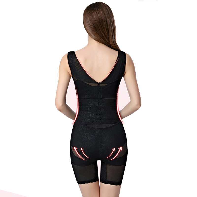 Wholesale perfect body shaper black and skin color full body suit postpartum shapewear brief control bodysuit