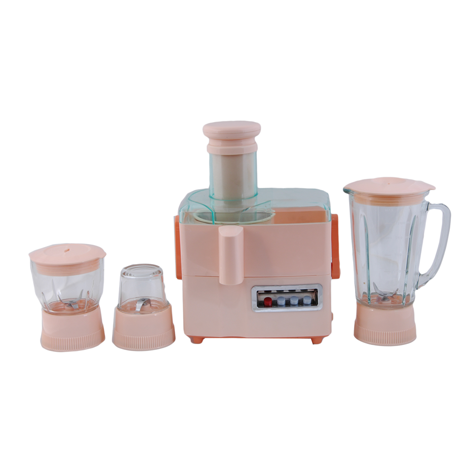 4 in 1 ABS plastic housing  1.5L glass jar Multi-Function Electric fruits juice extractor with mill grinder