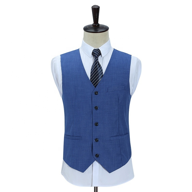 Sky blue Casual Men Suits 2 Pieces Men's Coat Pant Designs Wedding Suit