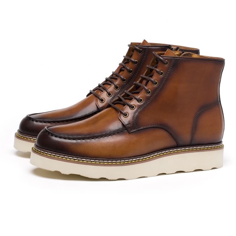 New Arrival Men's Ankle Leather Boots Classic Casual Martin Boots For Men Wear