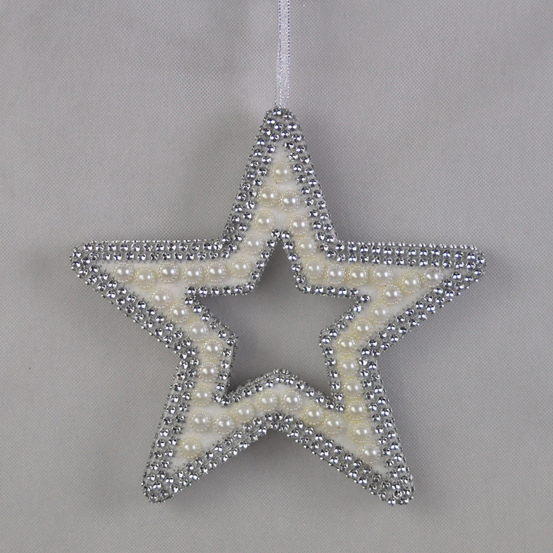 new design Christmas ornamentation white Christmas tree hanging star Decorative plastic foam stars