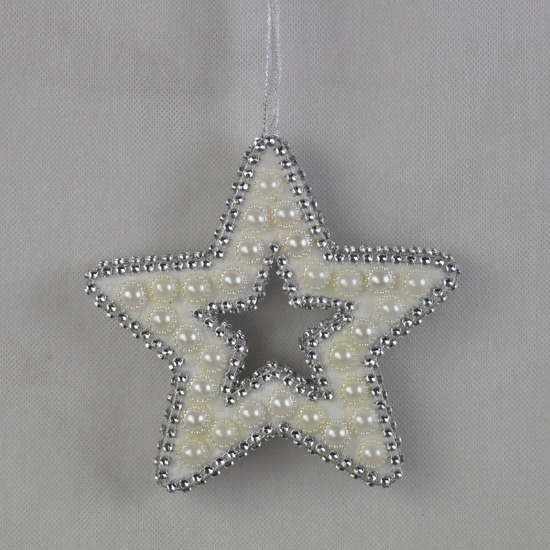 new design Christmas ornamentation white Christmas tree hanging star Decorative plastic foam stars