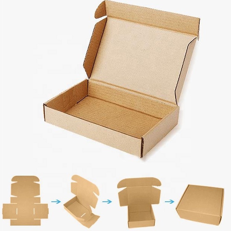 Personalized t shirt white 5x5x5 small 4x4x4 craft package cardboard boxes packaging kraft yellow shipping box