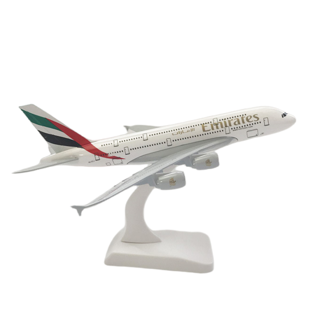 Factory Directly Sell 1:400 Scale 20cm Metal Diecast Plane Scale Model Aircraft Airbus a380 Emirates Plane Model