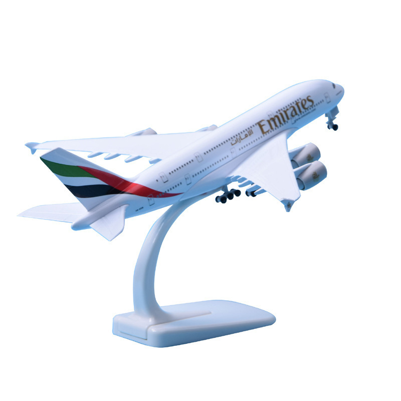 Factory Directly Sell 1:400 Scale 20cm Metal Diecast Plane Scale Model Aircraft Airbus a380 Emirates Plane Model