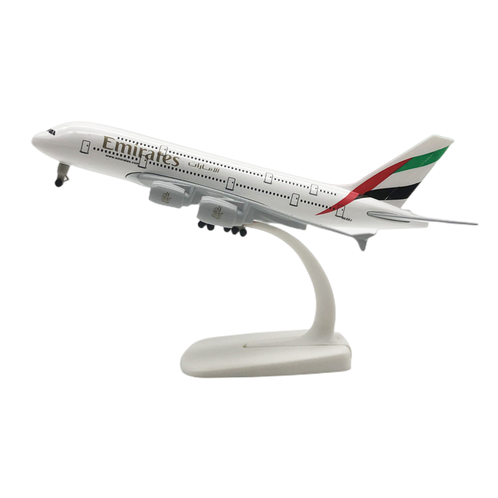 Factory Directly Sell 1:400 Scale 20cm Metal Diecast Plane Scale Model Aircraft Airbus a380 Emirates Plane Model