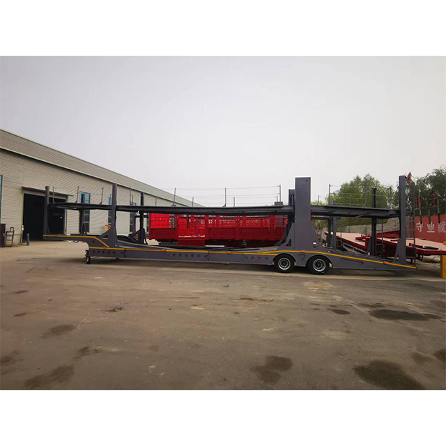 Hot two-layer double-decker vehicle truck trailer Car transport trailer car transport trailer