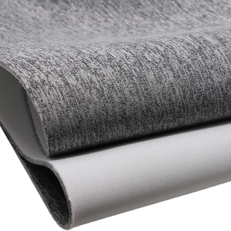 Factory direct sales floral gray filament air layer Polyester Elastane fabric for Fashion school uniforms coatss