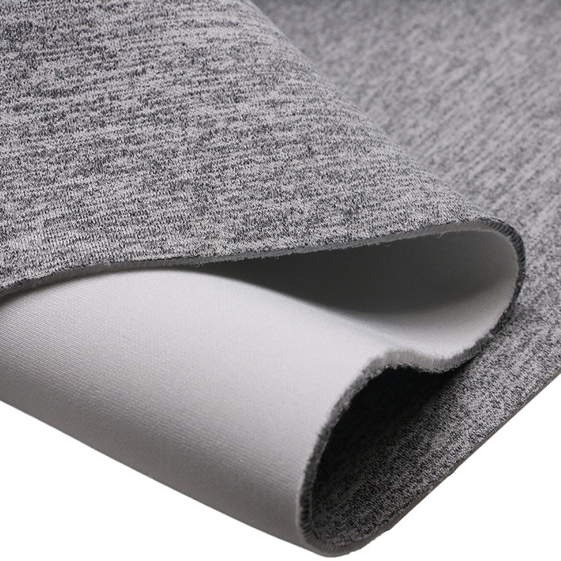 Factory direct sales floral gray filament air layer Polyester Elastane fabric for Fashion school uniforms coatss