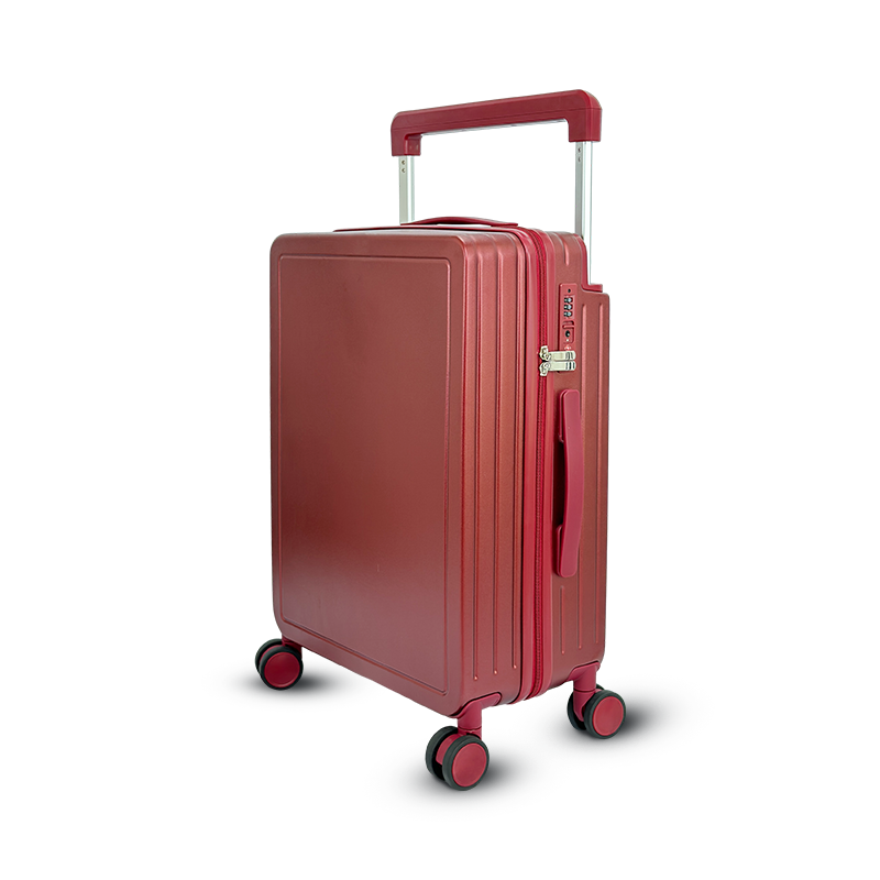 New Design Fashion Wide Trolley Luggage with TSA Lock Front Open Accepts Printing