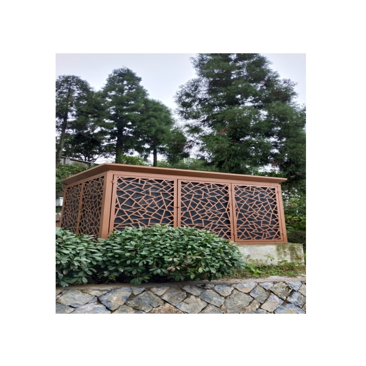 Outdoor Solar Light Fence Balcony Cast Wrought Steel Wall Decorative Metal Iron Garden Fence Panels