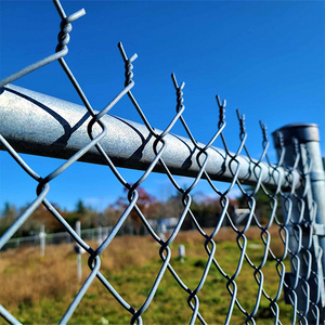 Factory Sale Galvanized 8 Foot Cyclone Wire Mesh Fence Chain Link Fence For Sale