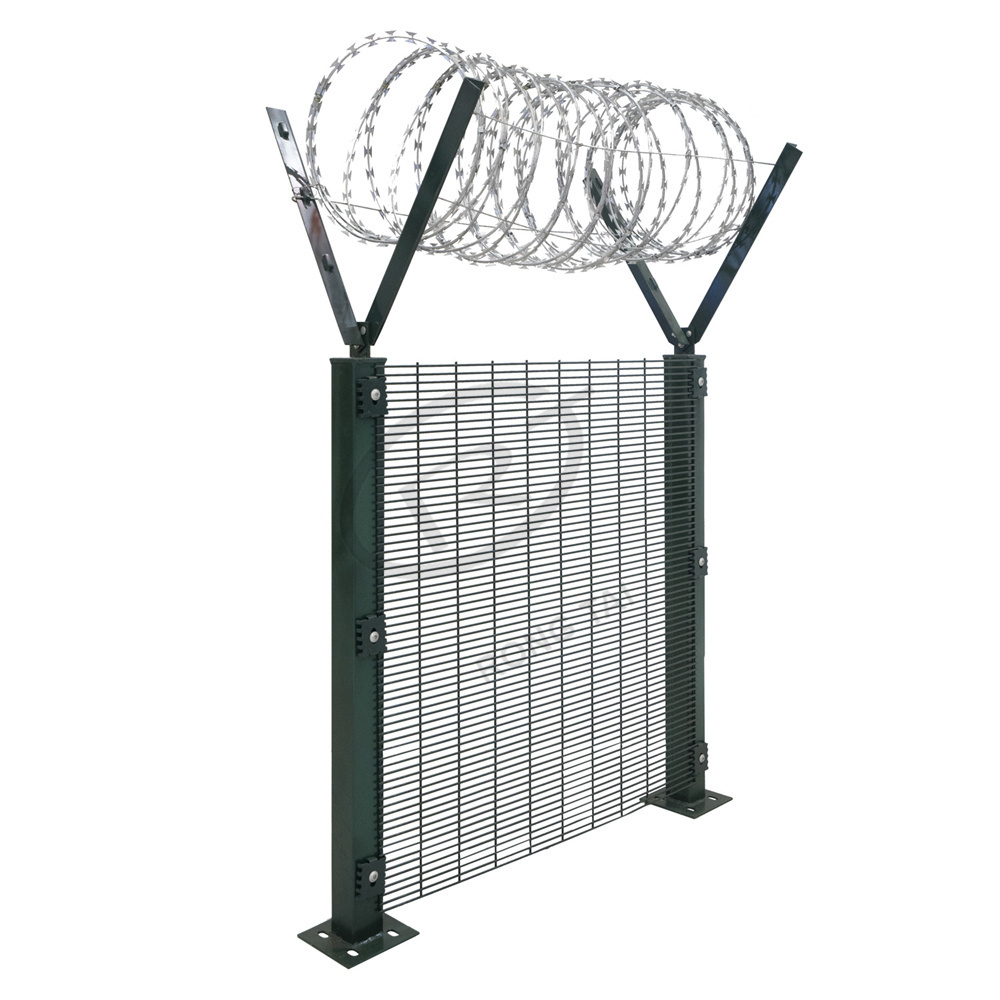 customize prison mesh galvanized clear theft anti cut fence 358 welding panel