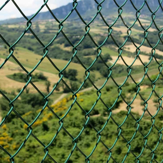 Professional Manufacture Heavy duty blue vinyl coated  used  extensions fully automatic chain link fence