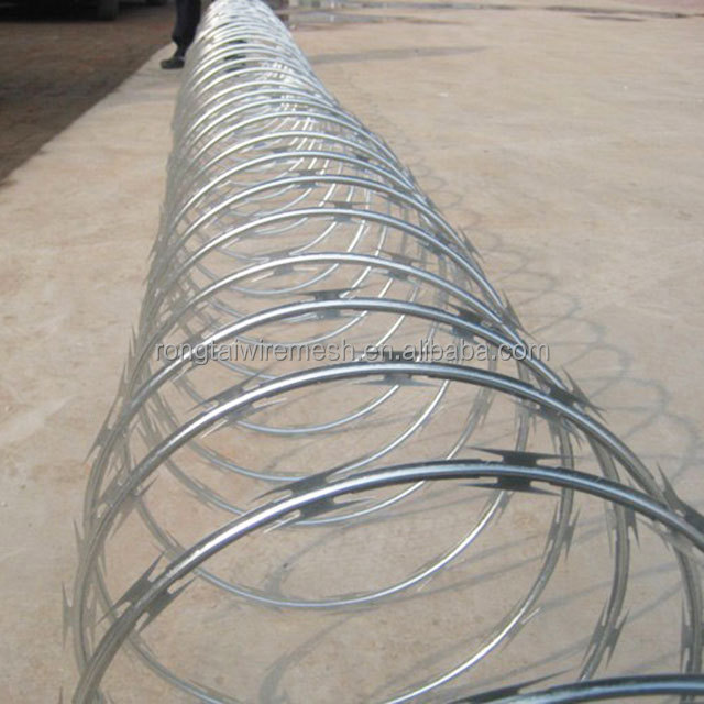 Manufacturer y style arm galvanized flat wrap razor wire fence panel