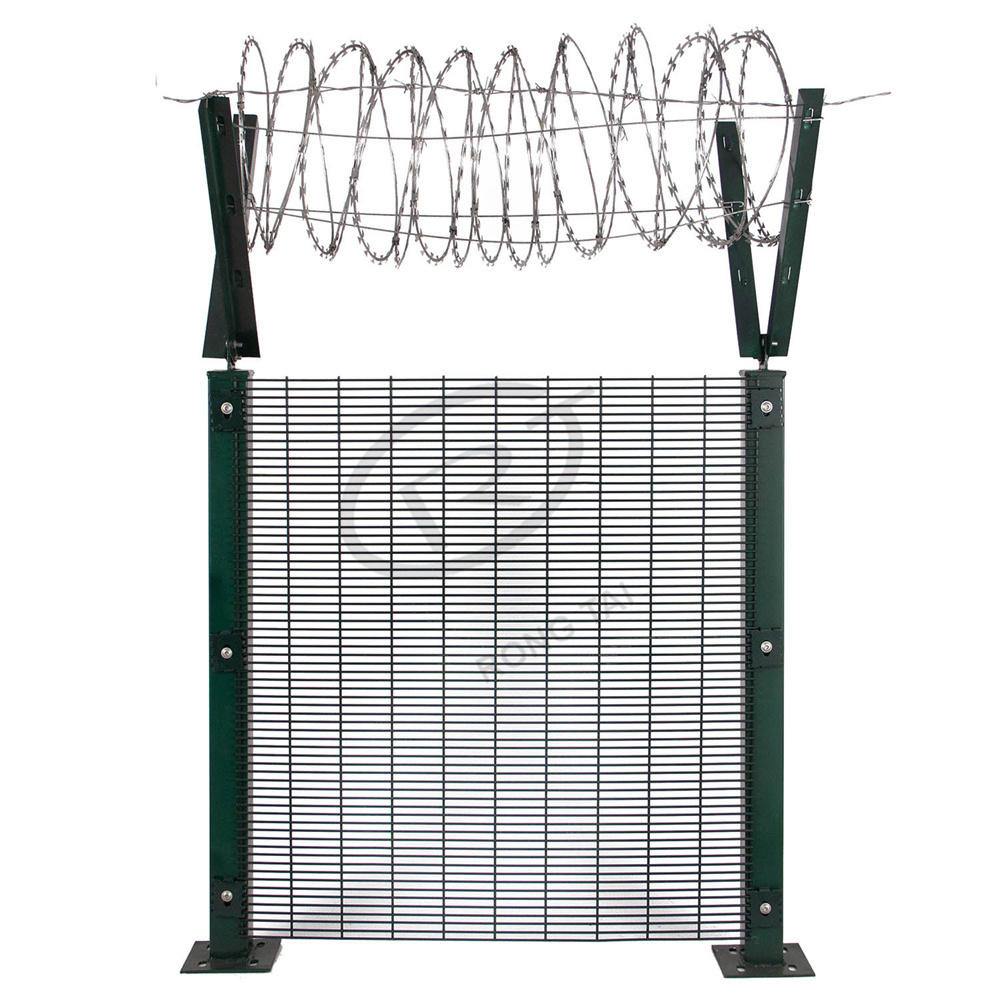 customize prison mesh galvanized clear theft anti cut fence 358 welding panel