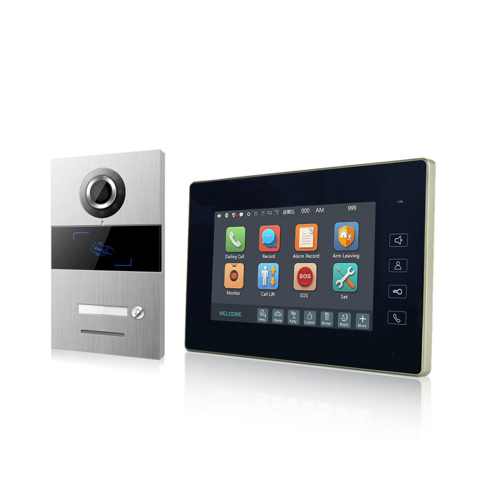 TCP/IP  villa multi room video door phone door bell intercom system door opener household home intercom calling entry phone