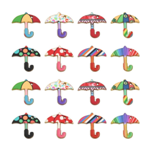 Alloy Enamel Umbrella Charms Travel Vacation Theme Umbrella Charms Dangle Charm for Jewelry Accessories