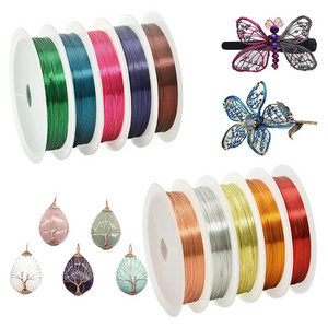 Wholesale Colorful Jewelry Wire Craft  copper Wire for Beading & Jewelry Making Supplies