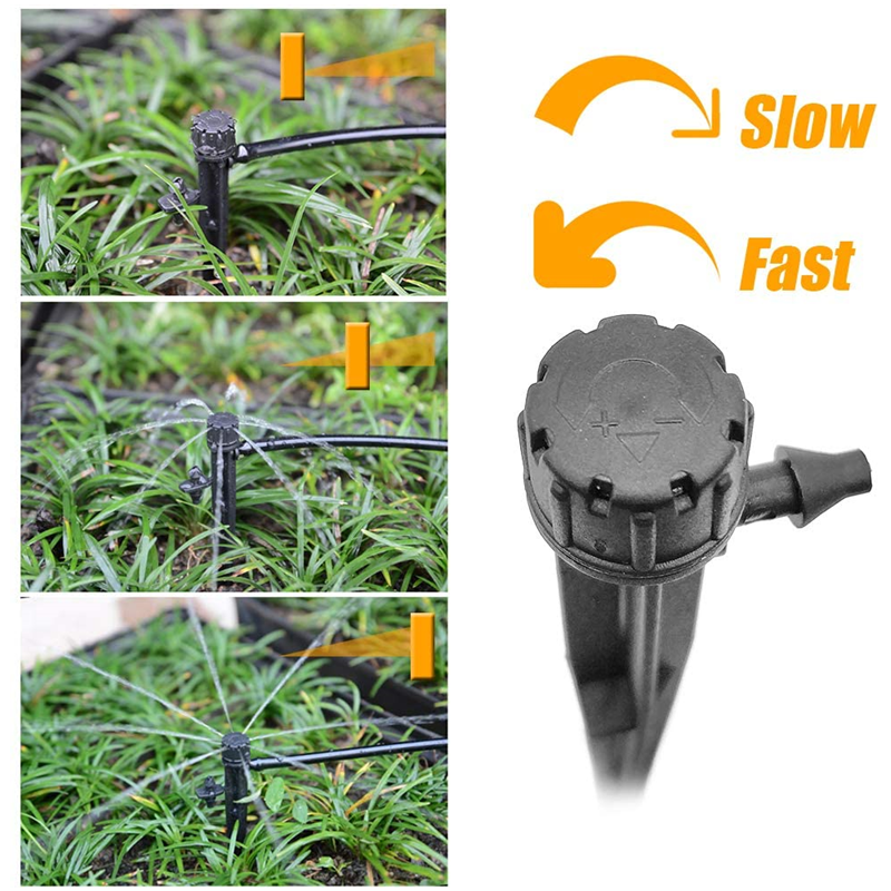 Wholesale Hot Sales Adjustable Irrigation dripper,Adjustable 360 Degree Water Flow Drip Irrigation System Drip Emitters