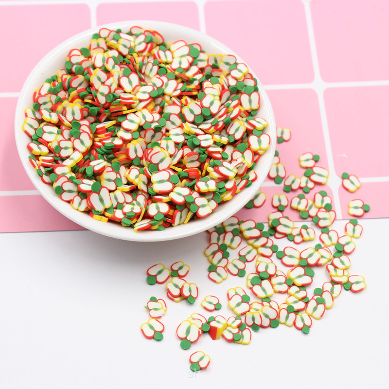 5mm Polymer Soft Clay  fruit slice various fruit shrem crystal mud filler DIY mobile phone case accessories nail patch crafts