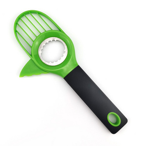 Avocado Slicer,3 in 1 Avocado Cutter Tool with Grip Handle Works as Splitter Pitter Slicer Suitable for kiwi dragon fruit