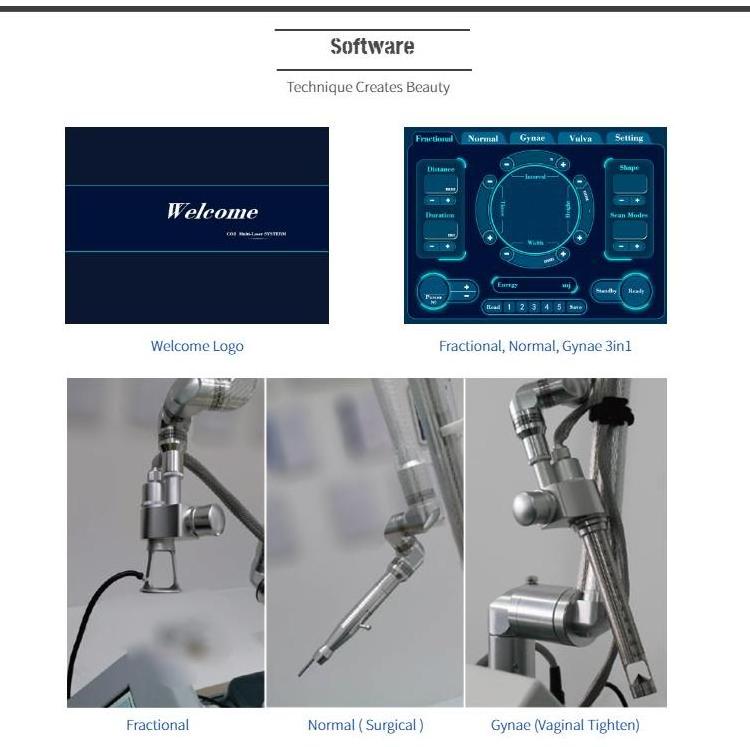 CO2 Fractional/laser CO2 fraccionado/laser CO2 vaginal tightening machine