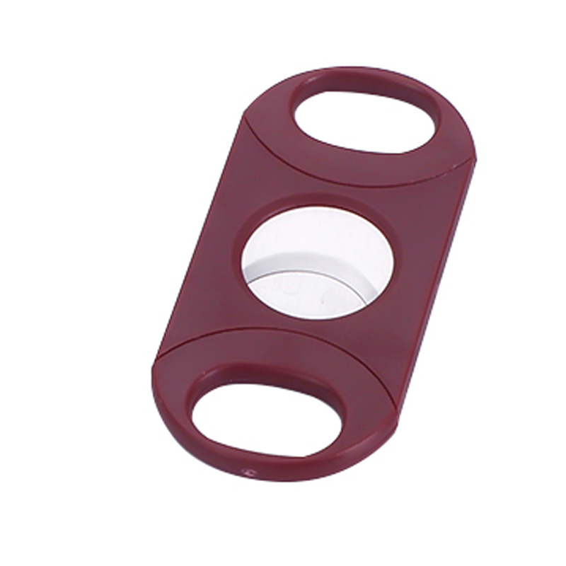 Top Seller Plastic Double Blades Ez Cut Blunt Splitter Cigar Cutter Custom Cigar Cutter Pink Luxury