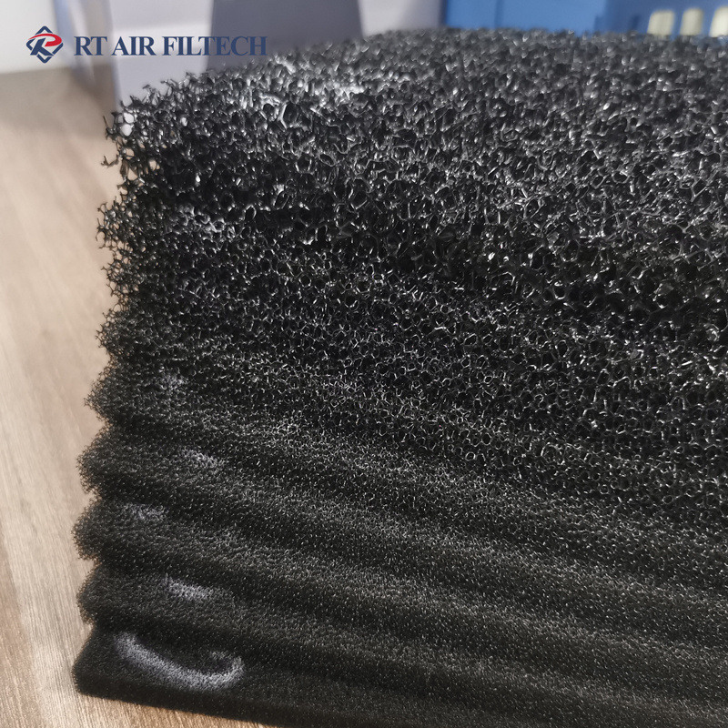 Reticulated PU Activated Carbon Sponge Activated Carbon Filter Sheets