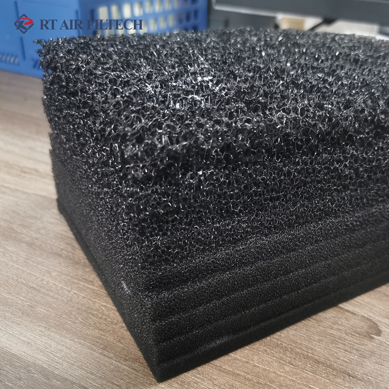 Reticulated PU Activated Carbon Sponge Activated Carbon Filter Sheets