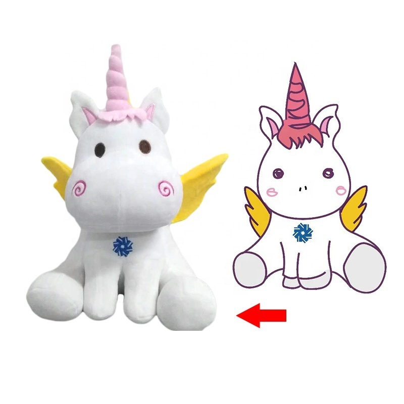 China Yangzhou Baby Plush Toy Manufacturer Custom Anime Jungle Lively Wholesale Unicorns Stuffed Animal