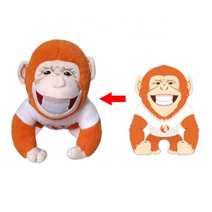 Custom Lovely Stuffed Monkey Peluches Soft Toys Plush