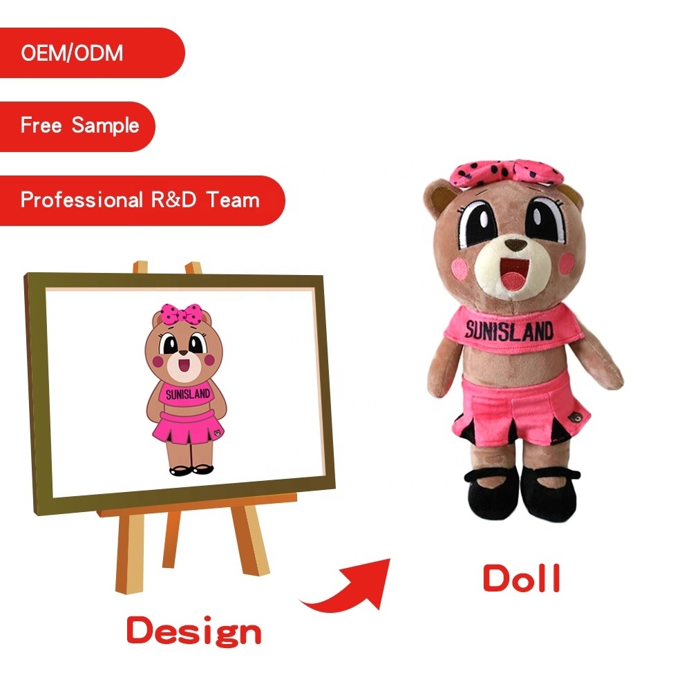 Custom Cartoon Animal Anime Toys Plush Toys Stuffed Animals Plushies Make Your Own Movie Mascot Derivative Plush toy